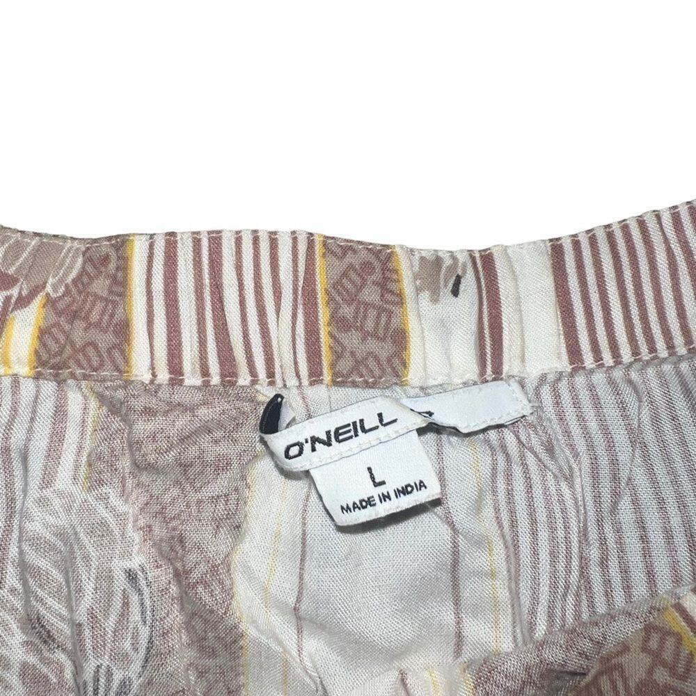 O'Neill Blouse Womens Large Multicolor Off Shoulder Striped Floral - Picture 3 of 5